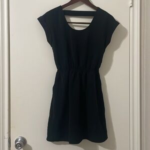 Candie's Black Mini Sundress with Cap Dolman Sleeves Size XS